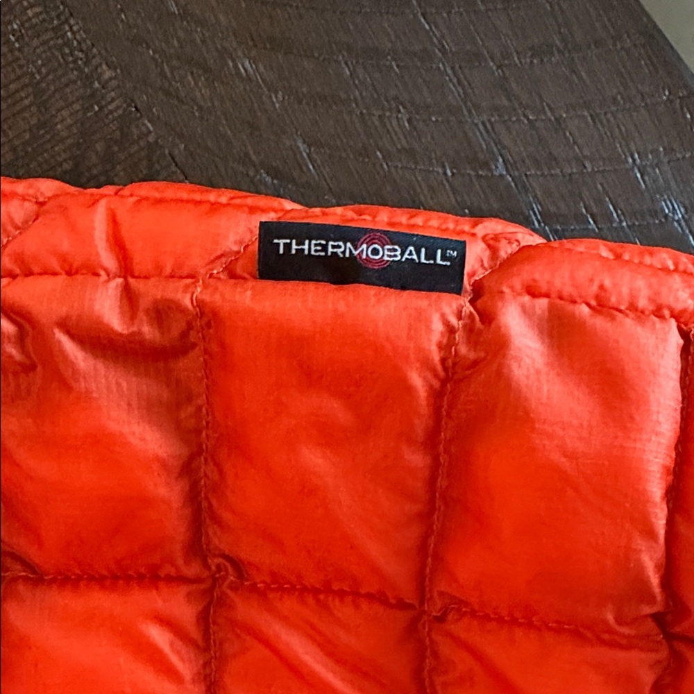 The North Face Thermoball Vibrant Orange Puffer Jacket - Picture 7 of 7